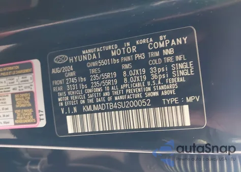 2025 Genesis Gv70 2.5T Awd из США, поврежденный, VIN KMUMADTB4SU200052